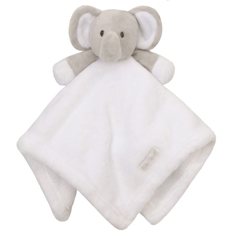 Personalised Baby White Elephant Comforter | Embroidered Soft Toy Gift