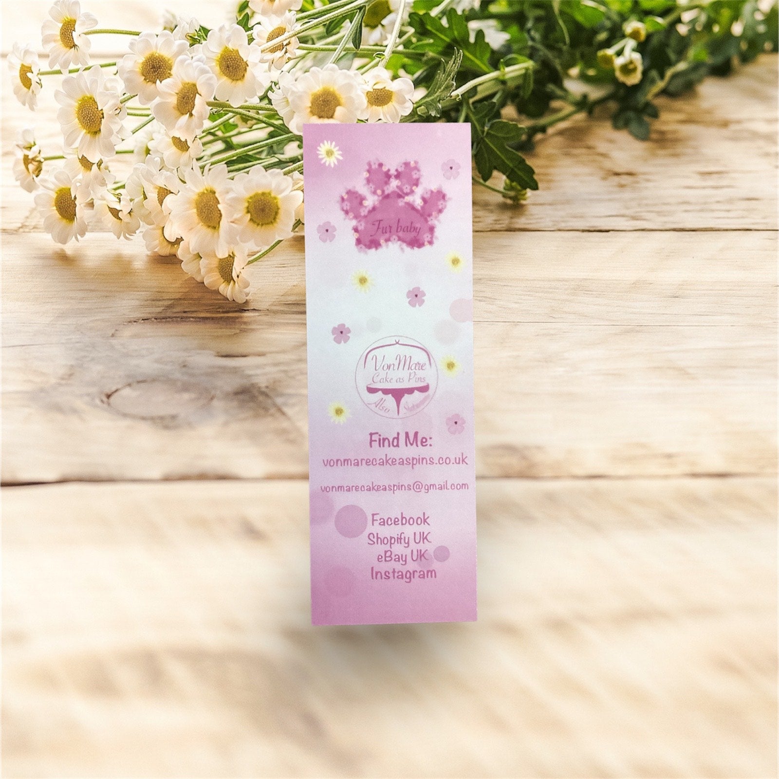 Pink Paw Print Bookmark - In Use Demonstration - Keeps Your Place in Books and Planners"