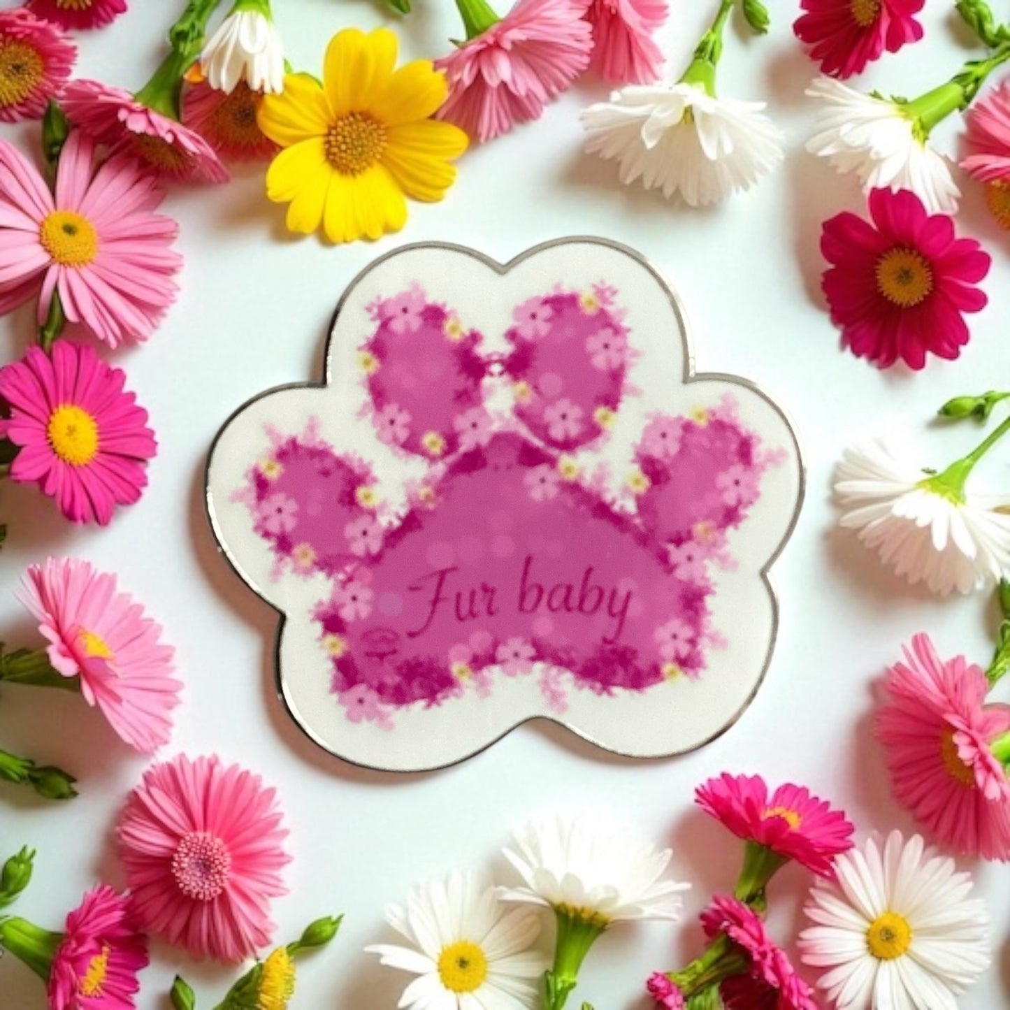 Enamel Pin - Pink Paw design - Luxury Collectible