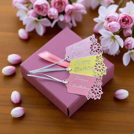 Set of 3 birthday gift tags