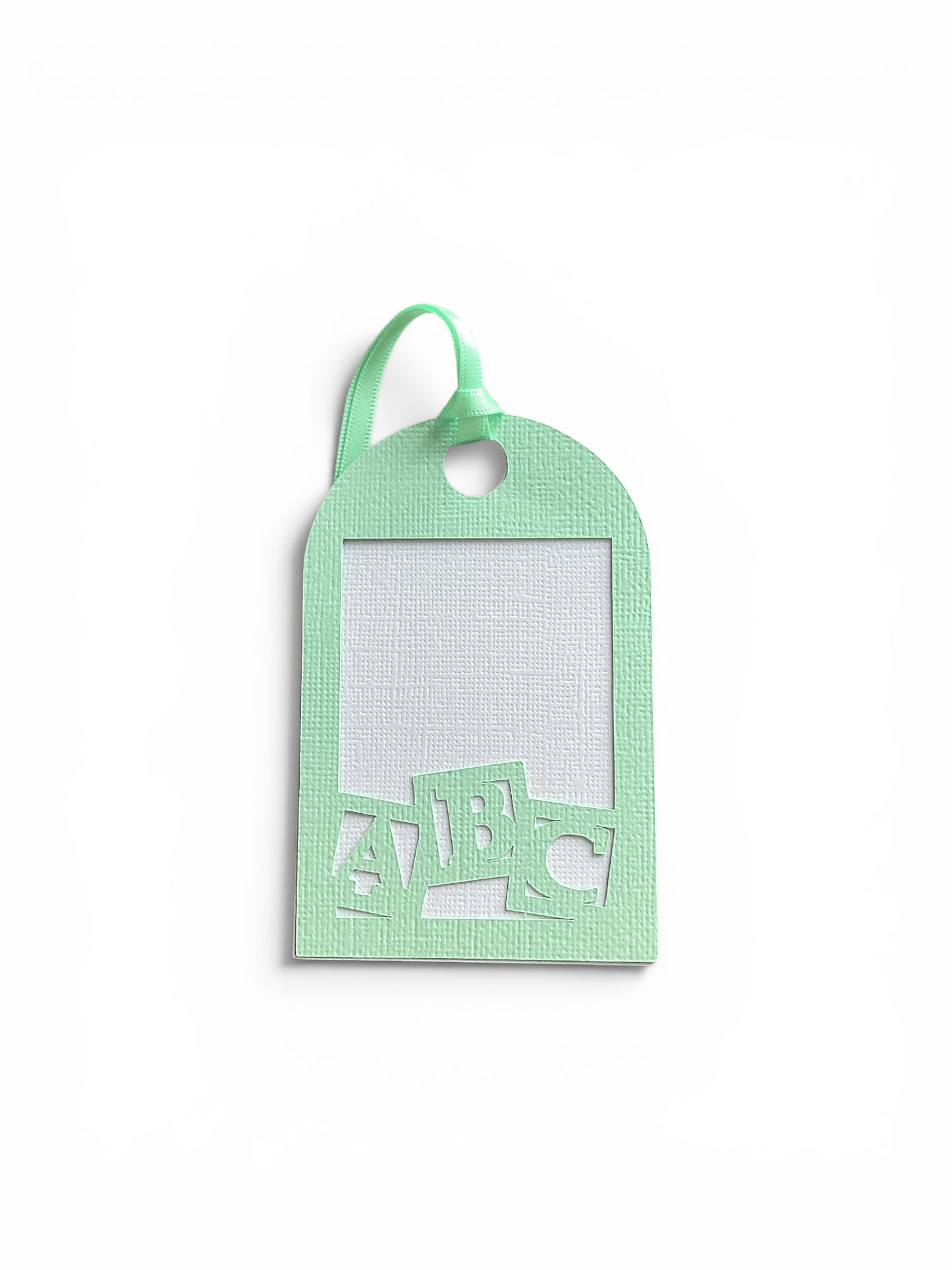 single closed abc gift tag