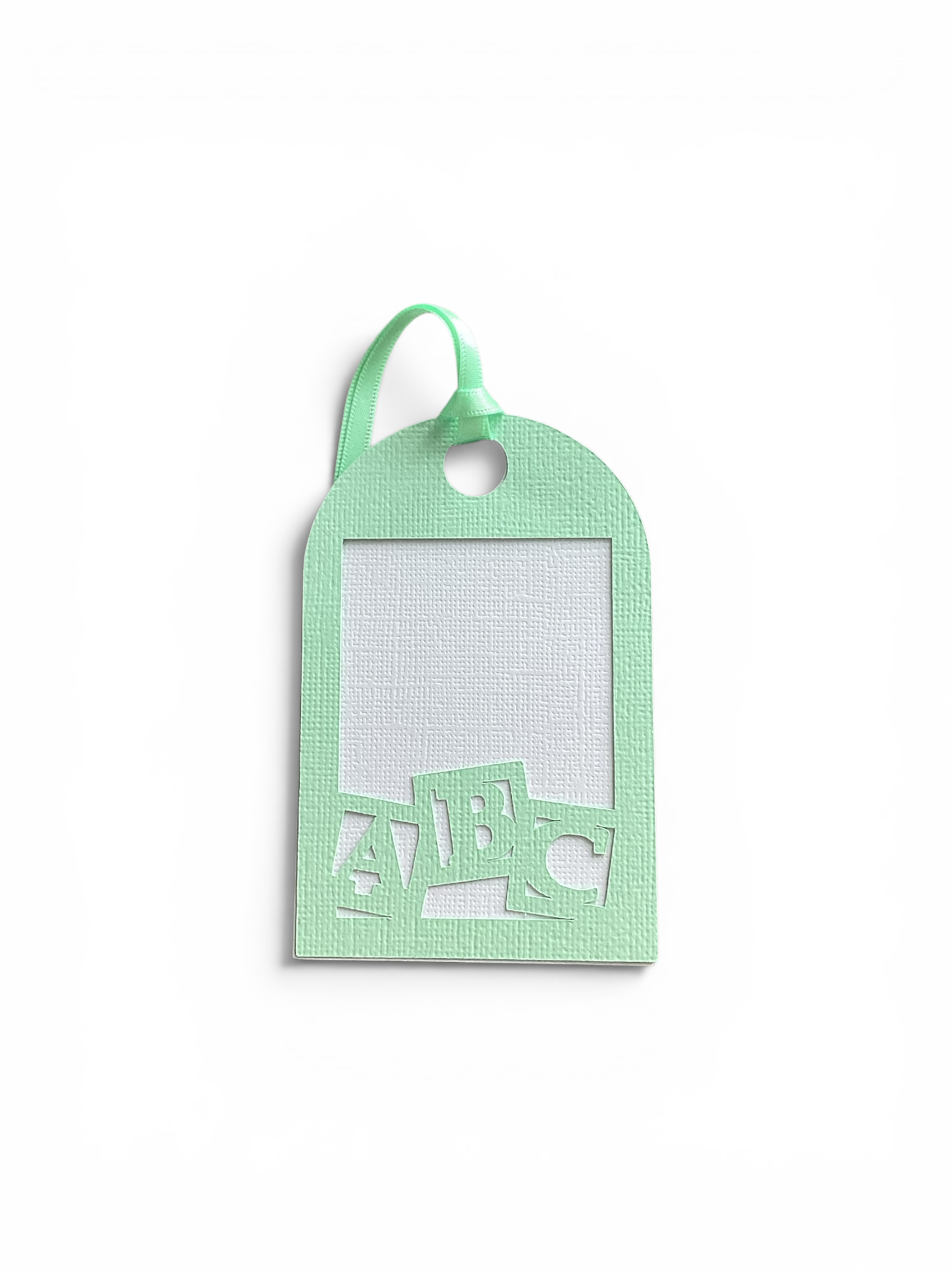single closed abc gift tag