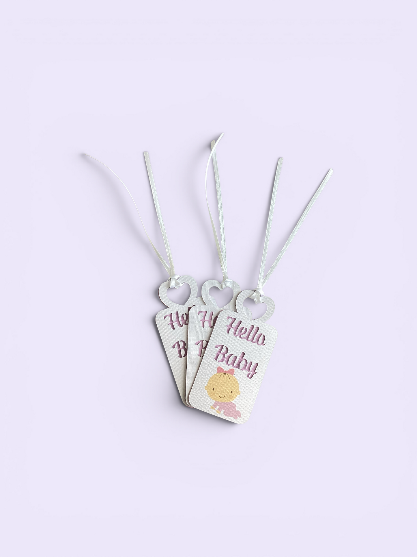 Baby Girl Gift Tags | Quirky Illustrated Set of 3 | Baby Shower & New Arrival