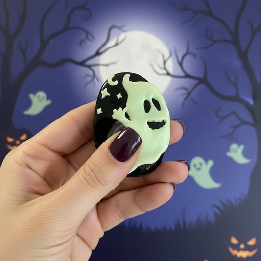 Halloween Ghost Worry Stone – Glow in the Dark